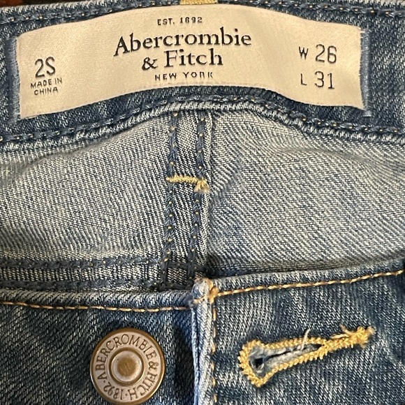 Lot Of 4 abercrombie fitch jeans 2S W26 L31 Pants/breeches 2R 2 P Forever 21 -26 - Picture 13 of 13